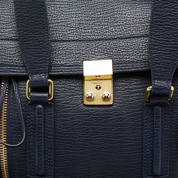 3.1 PHILLIP LIM Blue Leather Pashli Medium Satchel - Picture 5 of 8